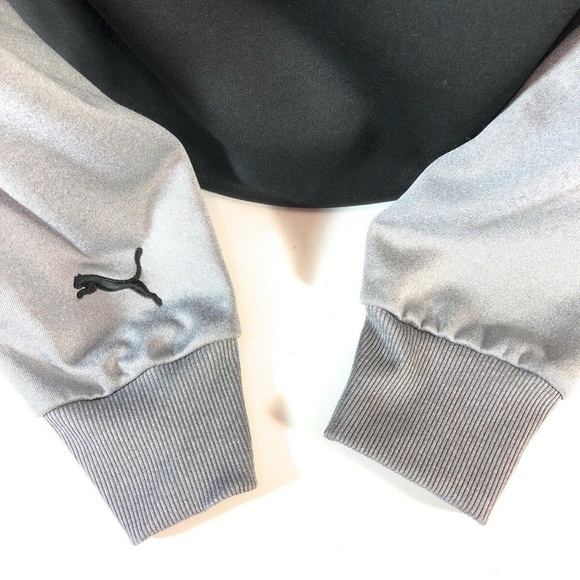 Puma Tech Fleece Raglan Sleeve Hoodie Grey Size M. - Picture 6 of 8